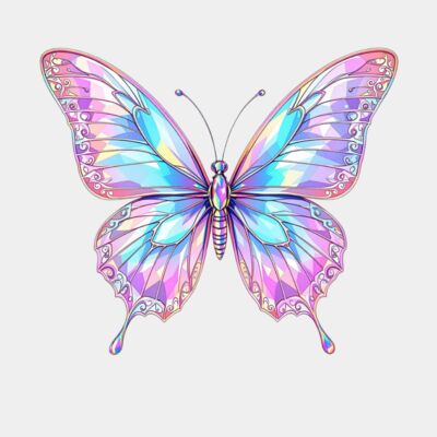 Y2K Holographic Butterfly Thumbnail