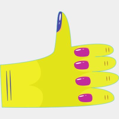 Y2K Cartoon Hand Thumbnail