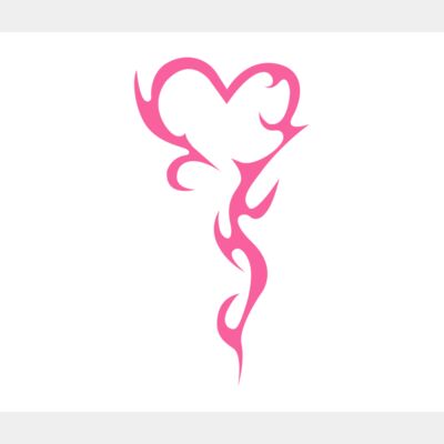 Y2K Tribal Heart Tattoo Thumbnail