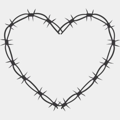 Y2K Barbed Wire Heart Thumbnail
