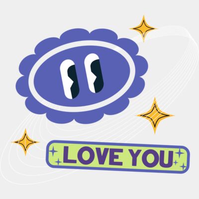 Y2K Love You Graphic Thumbnail