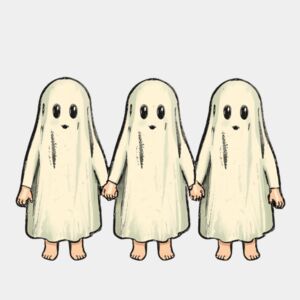 Vintage Trick-or-Treater Ghosts Thumbnail