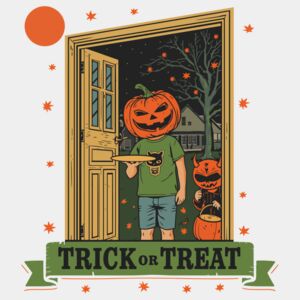 Vintage Trick-or-Treat Pumpkin Head Thumbnail