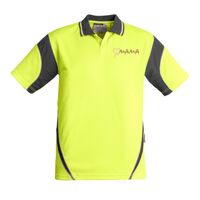 Mens Hi Vis Aztec Short Sleeve Polo Thumbnail