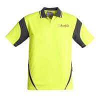 Mens Hi Vis Aztec Short Sleeve Polo Thumbnail